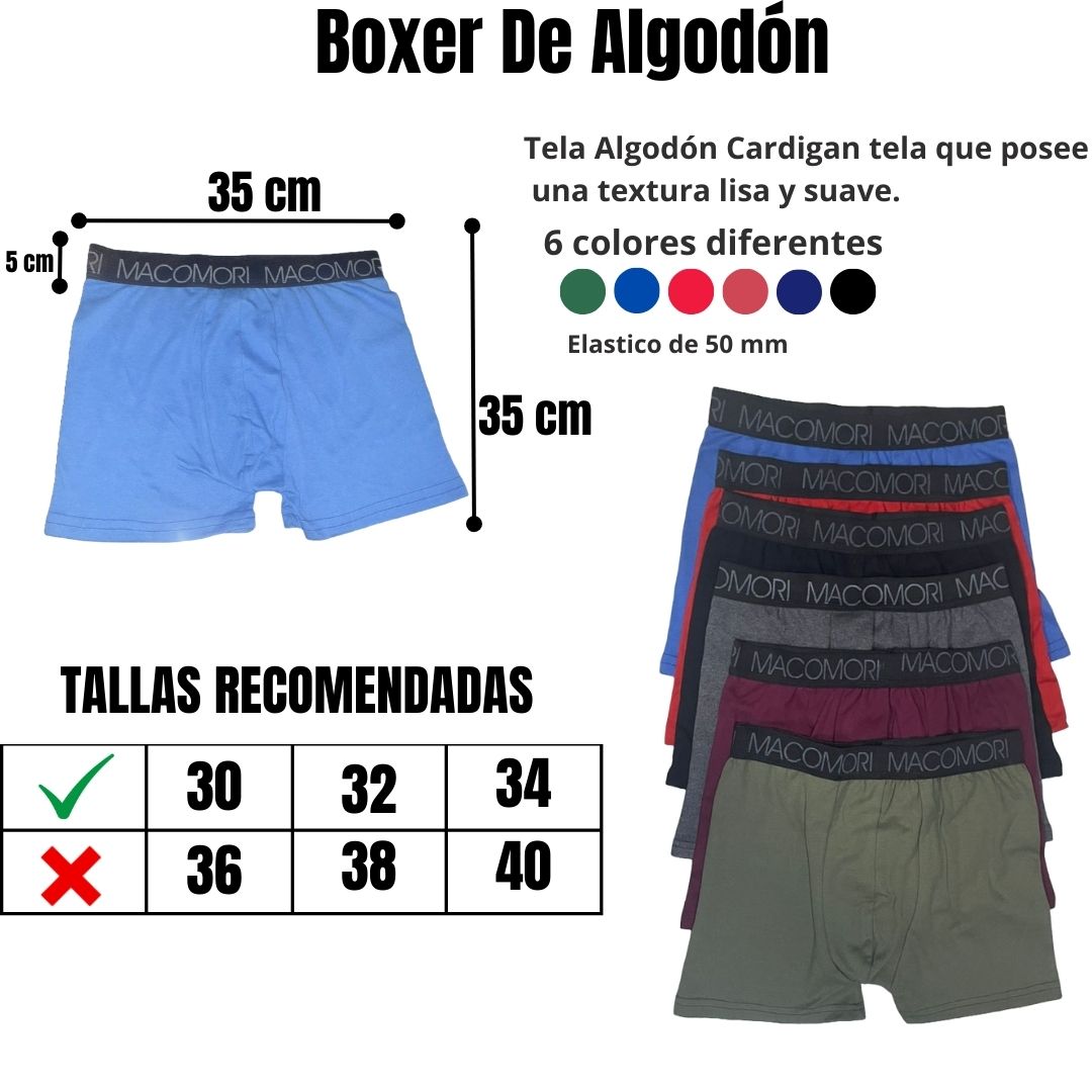Boxers De Algodón 35x35
